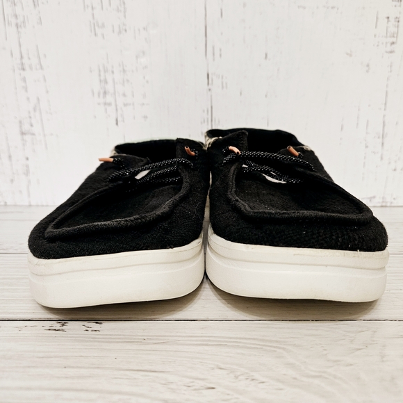 Hey Dude Wendy Rise Jungle Funk Black Women's Size 8 Slip-On Shoes - Picture 2 of 14